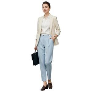 Vintage 90s Particulars by Counterparts Sky Blue Dress Pants Women 14 High Rise